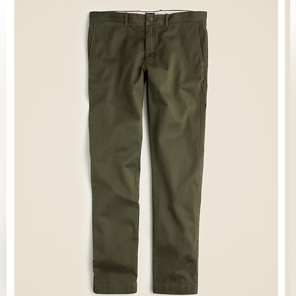J. Crew 484 Slim-fit stretch chino pant in Catskill Green size 34/30 NWT AR885 - Picture 5 of 13